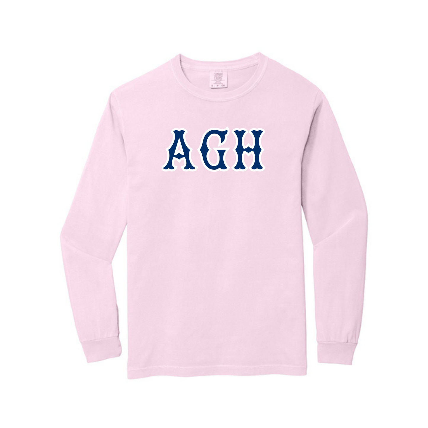 AGH NAVY SOX LETTERS LONG SLEEVE