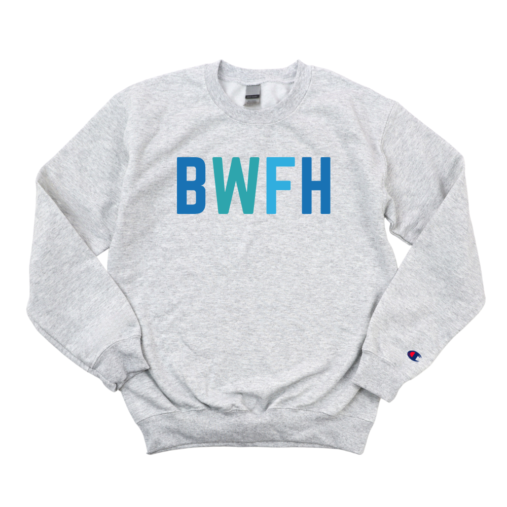 MULTICOLOR BLUE BWFH CHAMPION CREWNECK