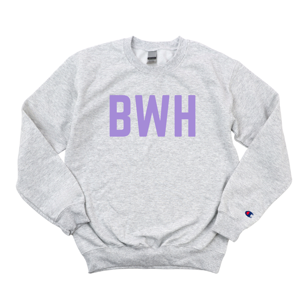 LILAC BWH CHAMPION CREWNECK