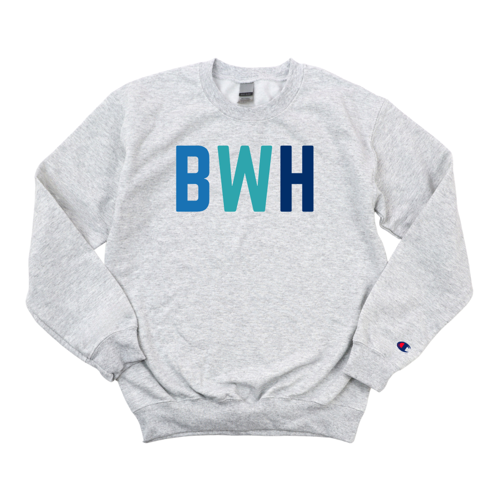 MULTICOLOR BLUE BWH CHAMPION CREWNECK