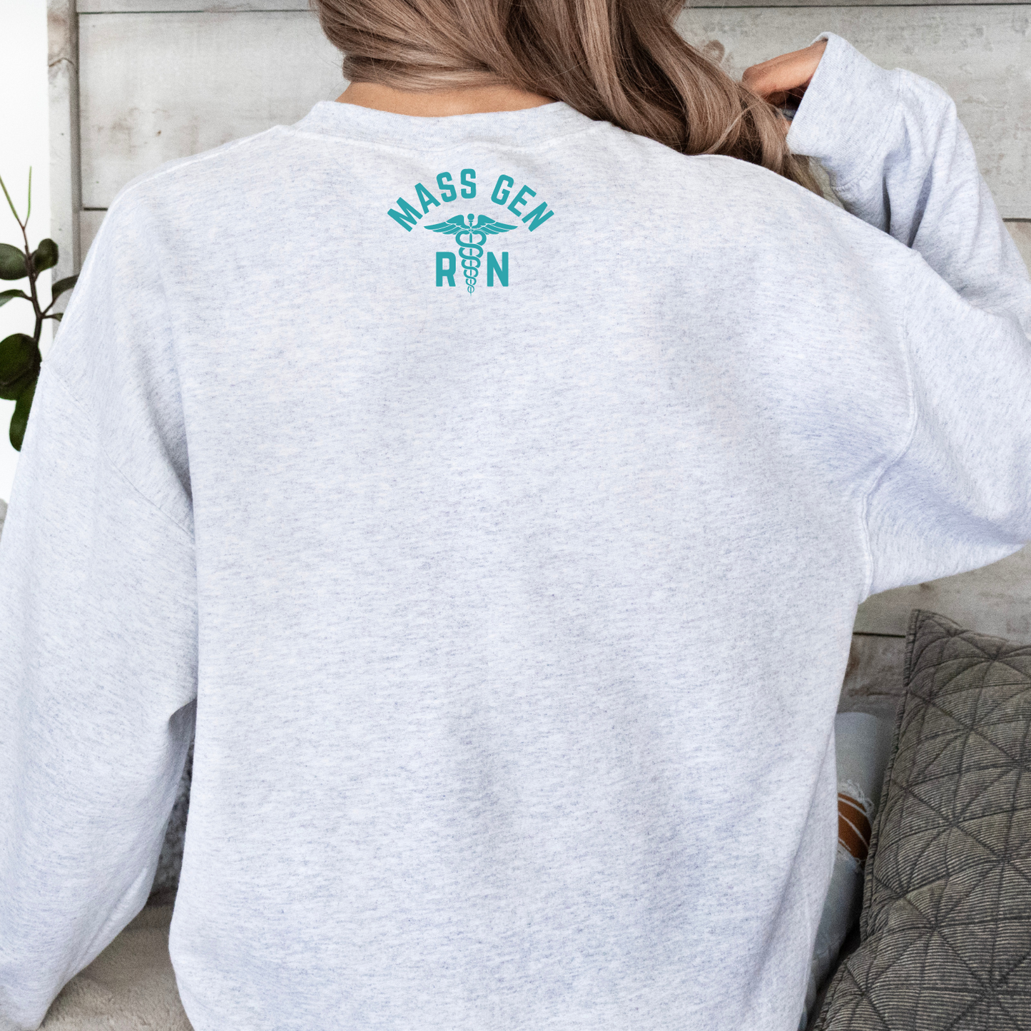 TEAL MGH EMERGENCY CHAMPION CREWNECK
