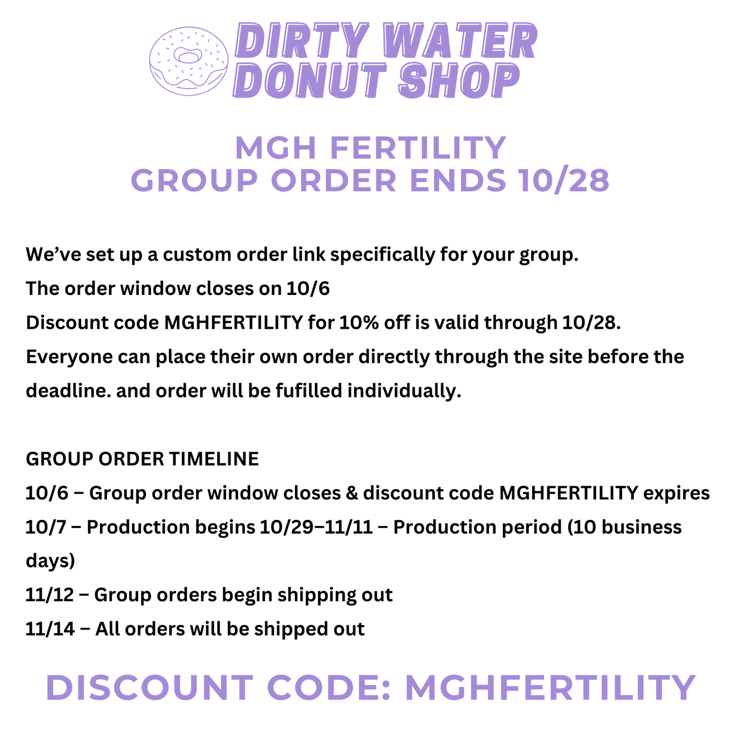 LILAC MGH FERTILITY CHAMPION CREWNECK