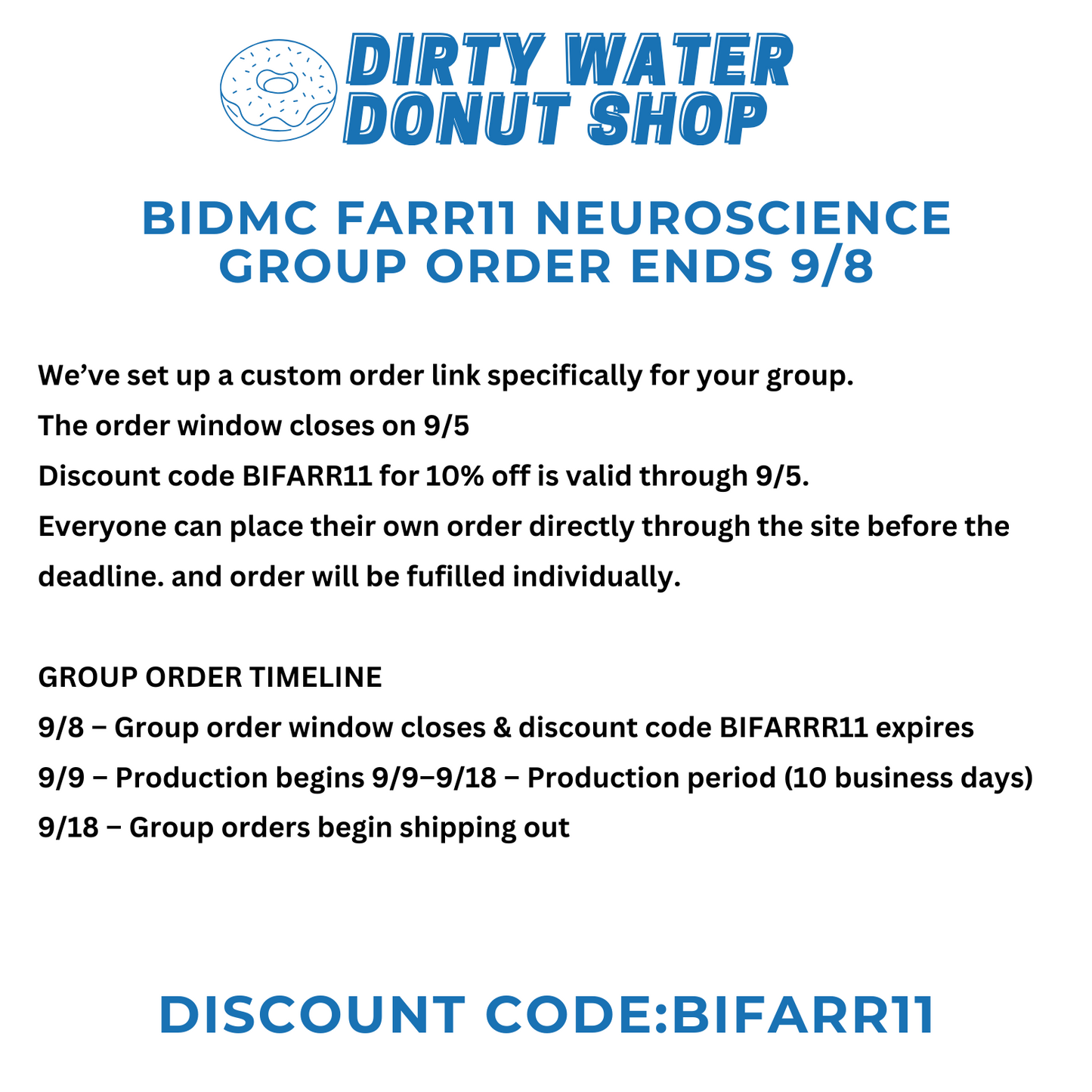 ROYAL BLUE BIDMC FARR 11 NEUROSCIENCE CHAMPION CREWNECK GROUP ORDER ENDS 9/8