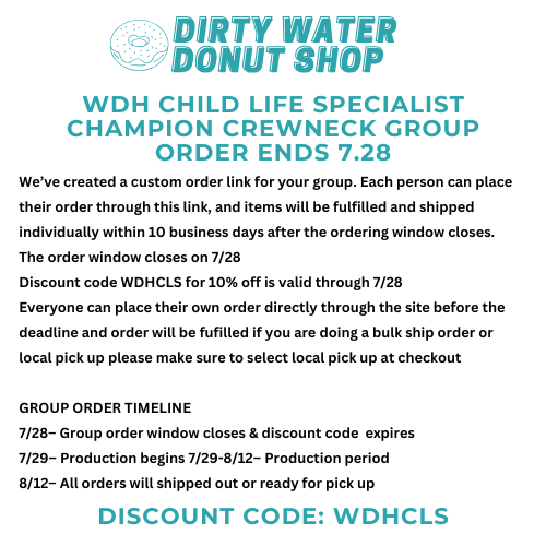 TEAL WDH CHILD LIFE SPECIALIST CHAMPION CREWNECK