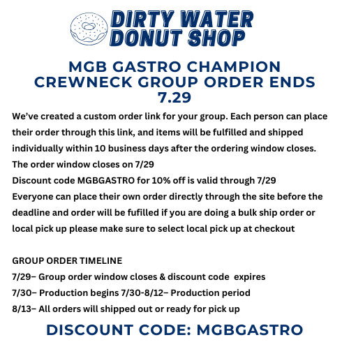 NAVY BLUE MGB GASTROINTESTINAL CHAMPION CREWNECK