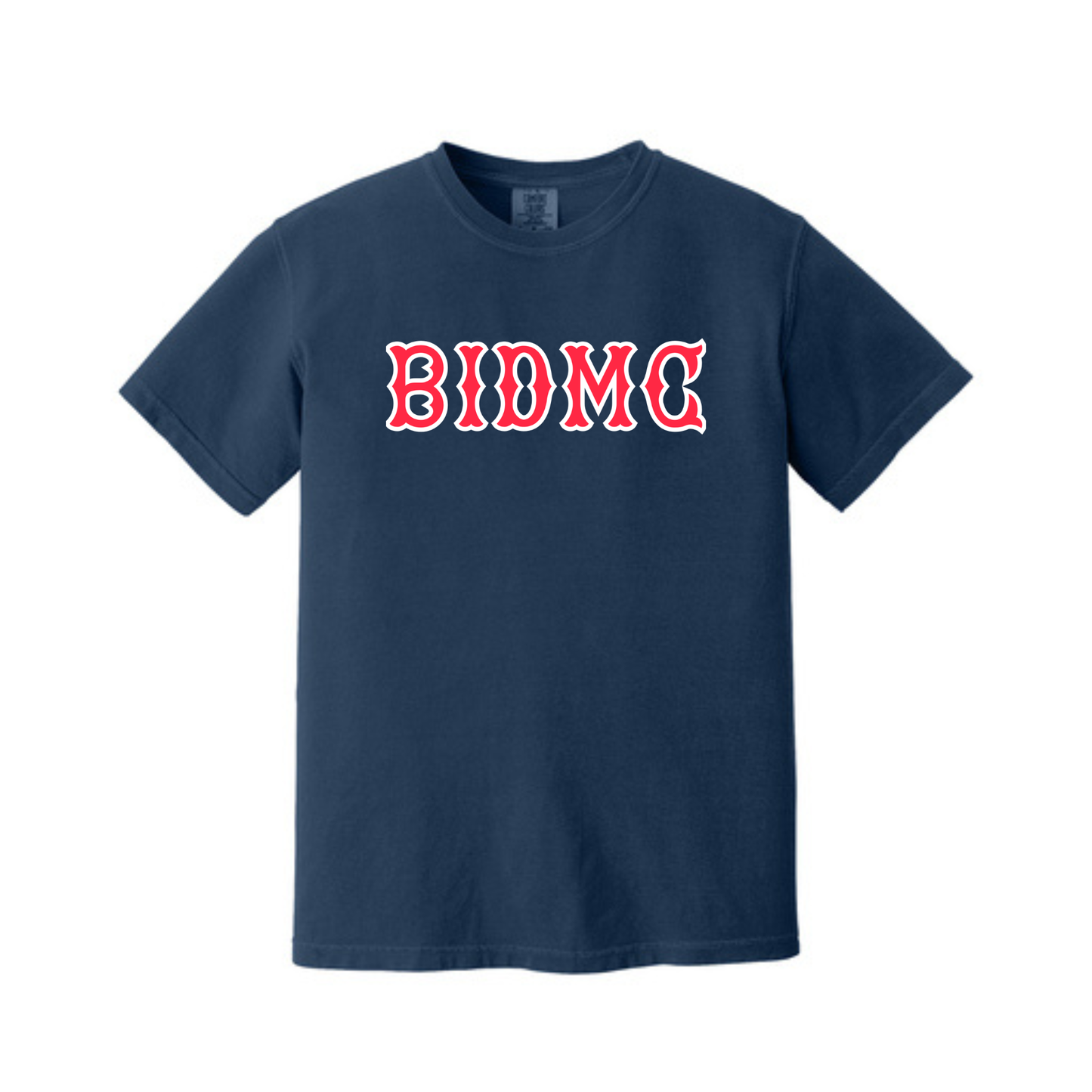 NAVY BIDMC SOX LETTERS TEE - CLEARANCE