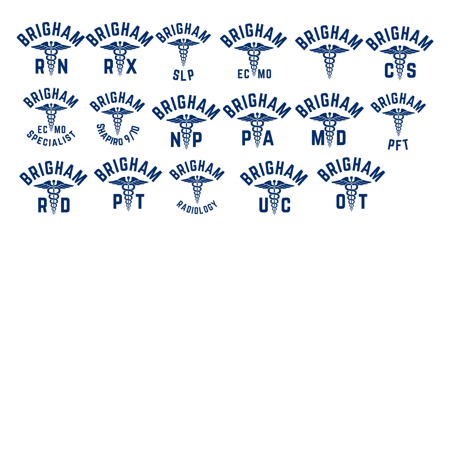 NAVY BWH RN CHAMPION CREWNECK - CLEARANCE