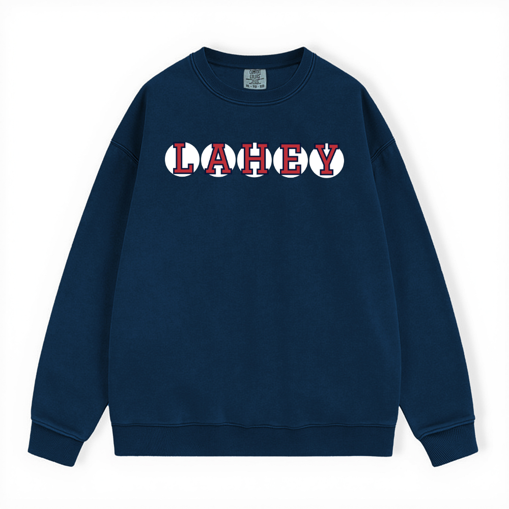 LAHEY RETIRED SOX LETTER CREWNECK