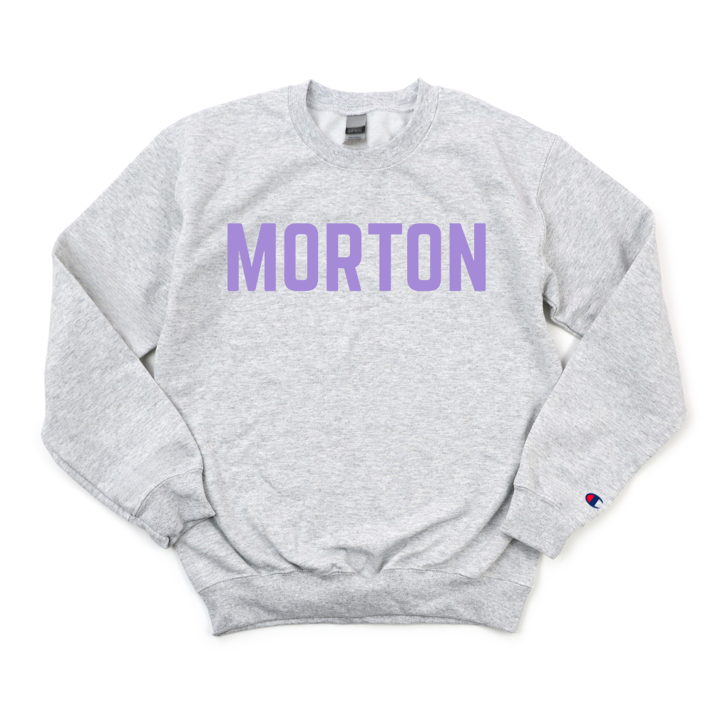 LILAC MORTON CHAMPION CREWNECK