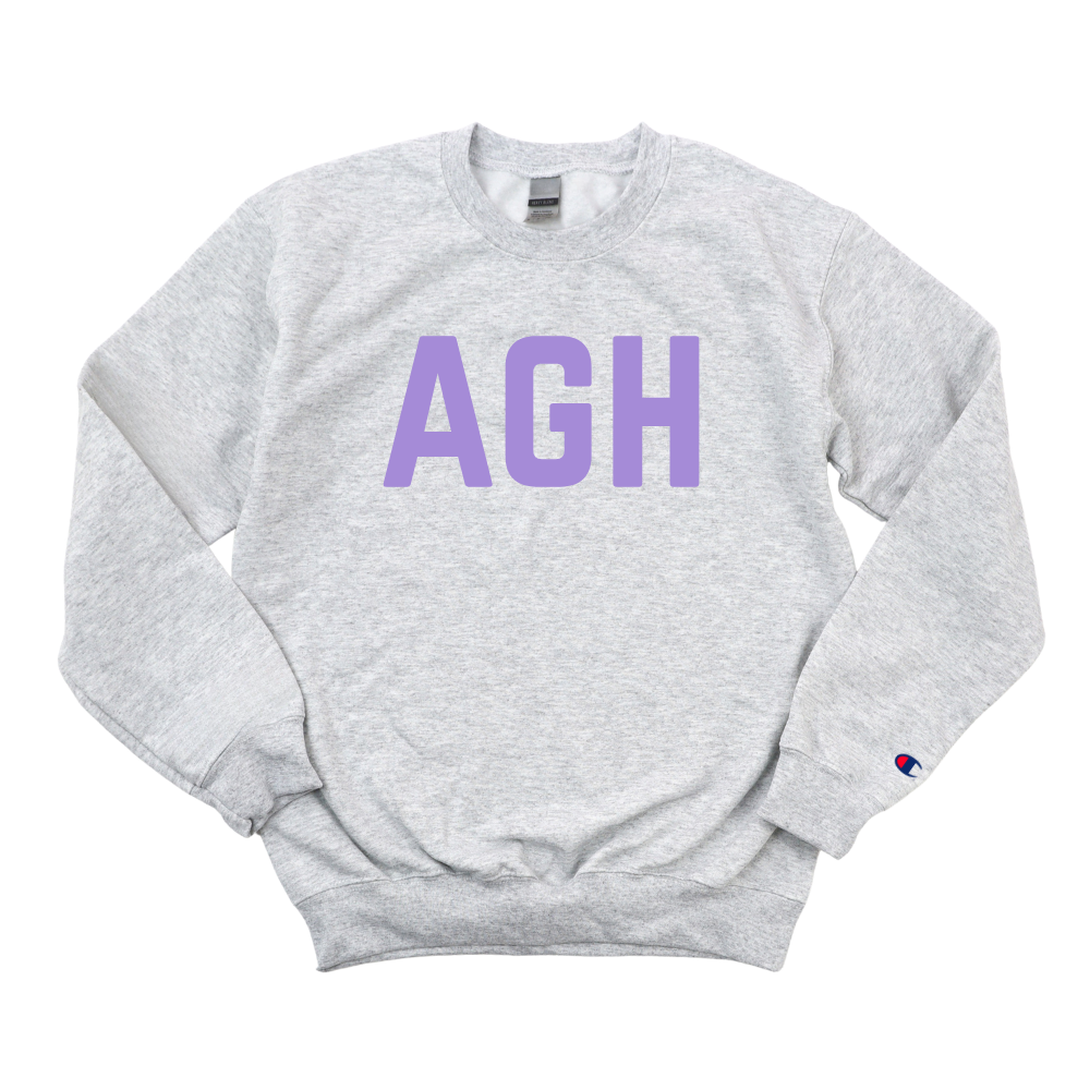 LILAC AGH CHAMPION CREWNECK