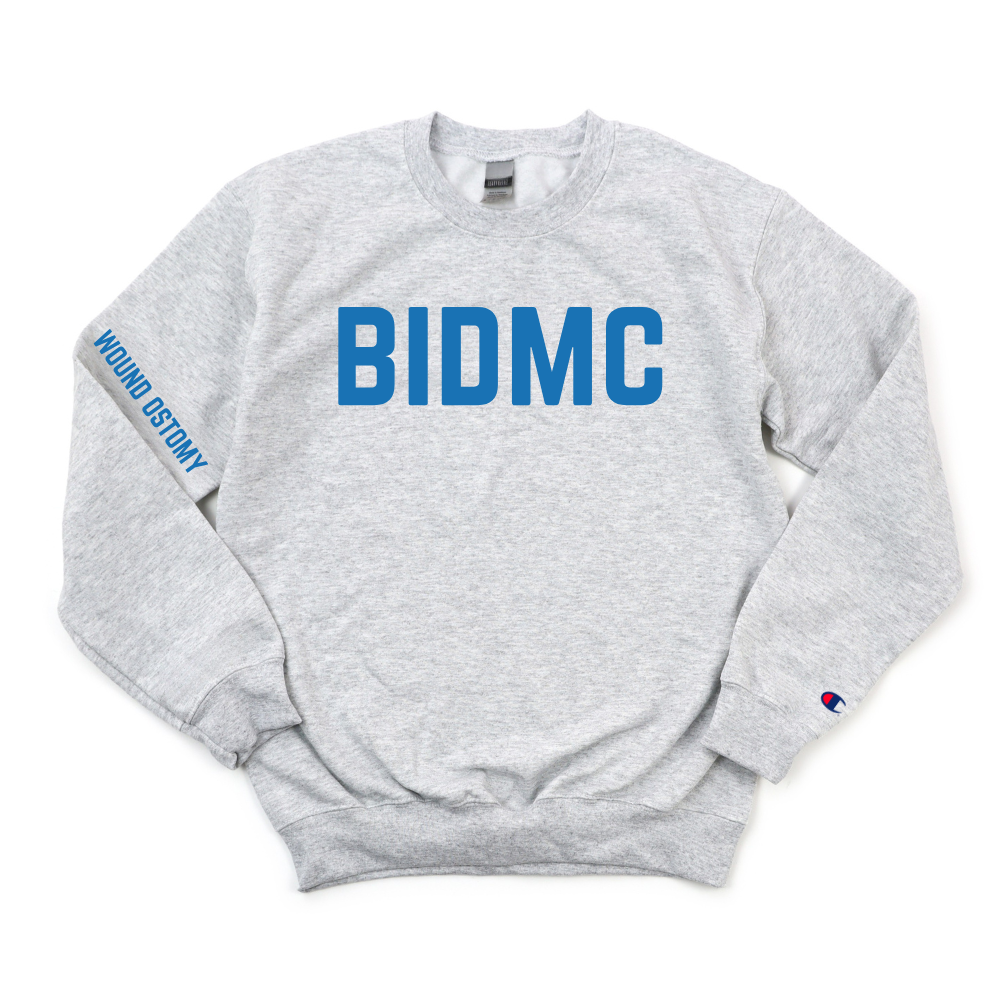 BIDMC RN WOUND OSTOMY CHAMPION CREWNECK - CLEARANCE