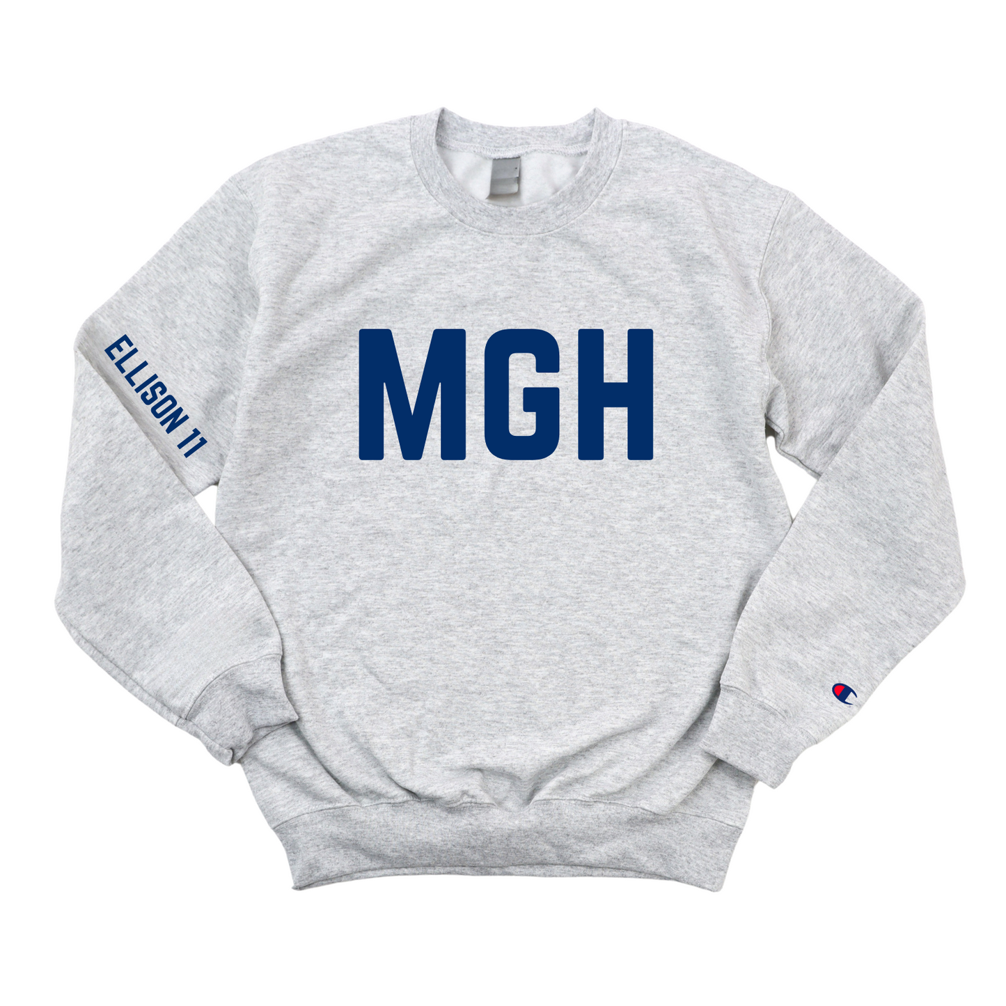 NAVY MGH ELLISON 11 INTERV CARDIOLOGY HEART BACK CHAMPION CREWNECK