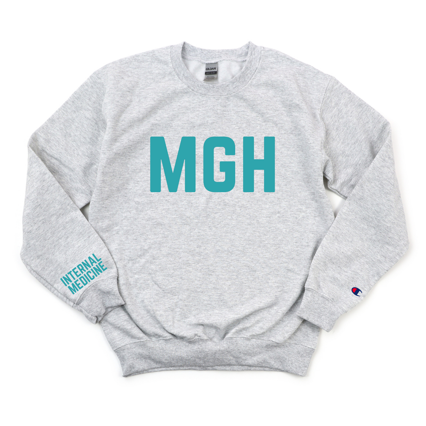 TEAL MGH INTERNAL MEDICINE CHAMPION CREWNECK
