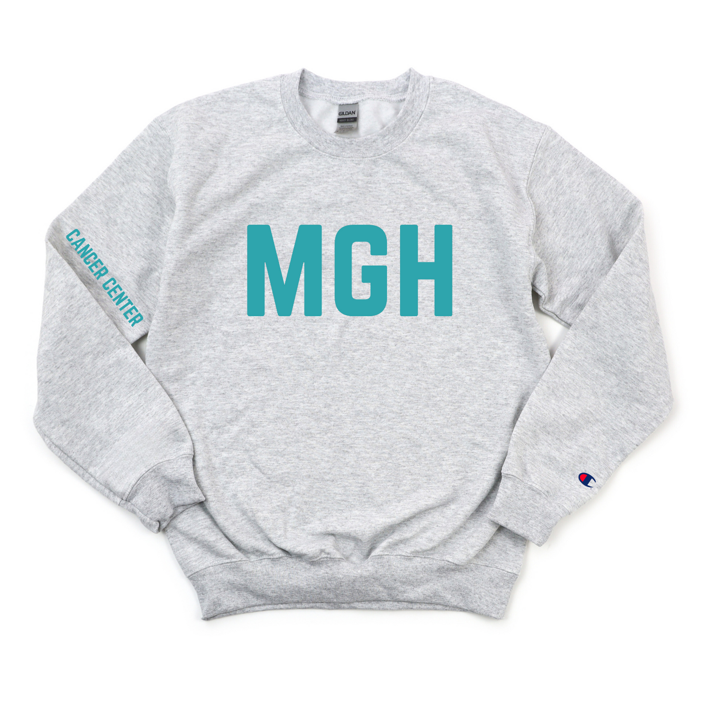 TEAL MGH CANCER CENTER CHAMPION CREWNECK