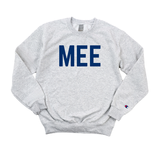 NAVY MEE CHILD LIFE CHAMPION CREWNECK