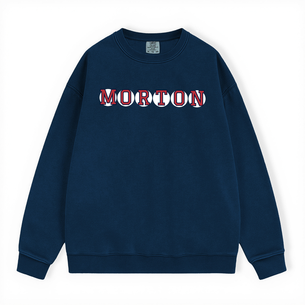 MORTON RETIRED SOX LETTERS CREWNECK