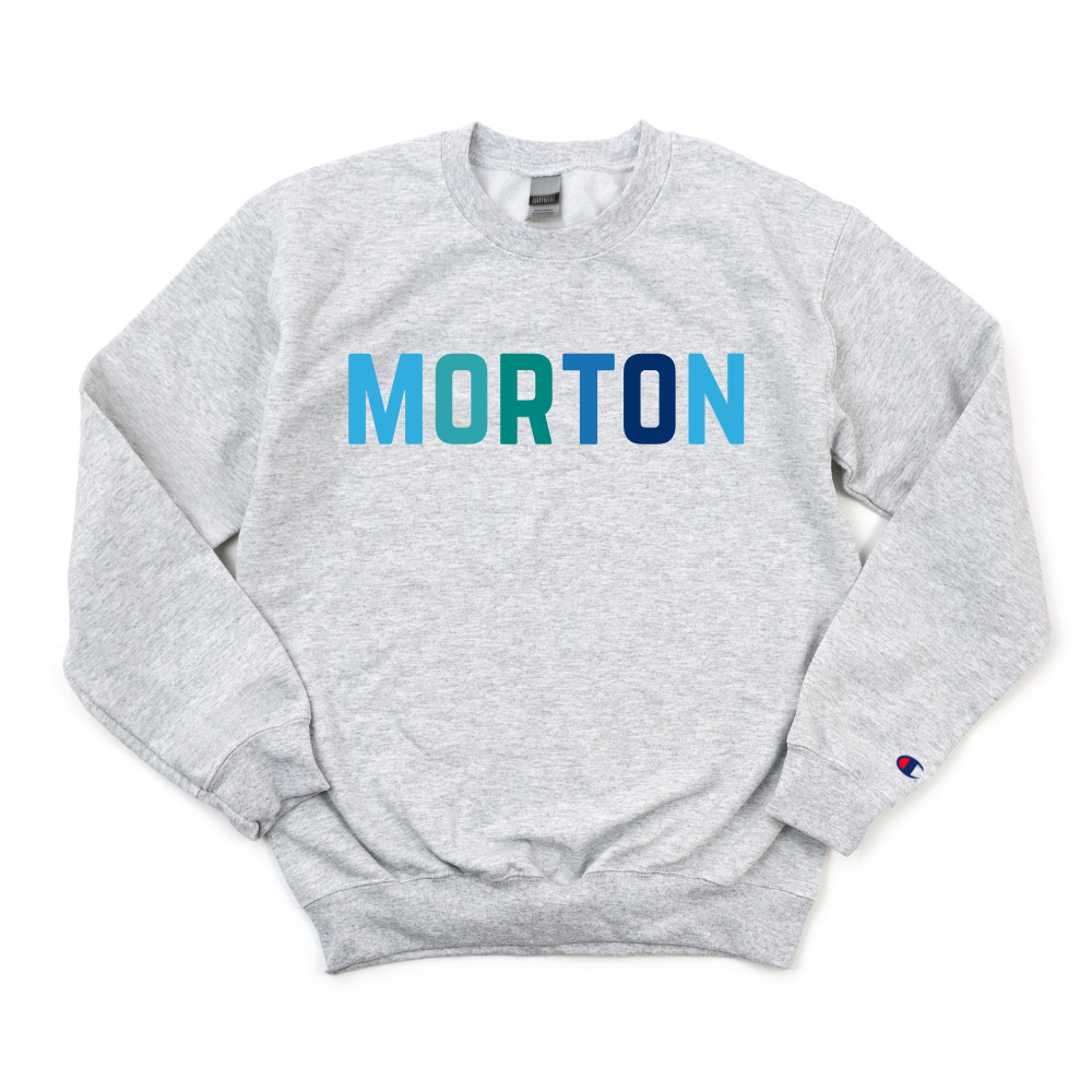 MULTICOLOR BLUE MORTON CHAMPION CREWNECK