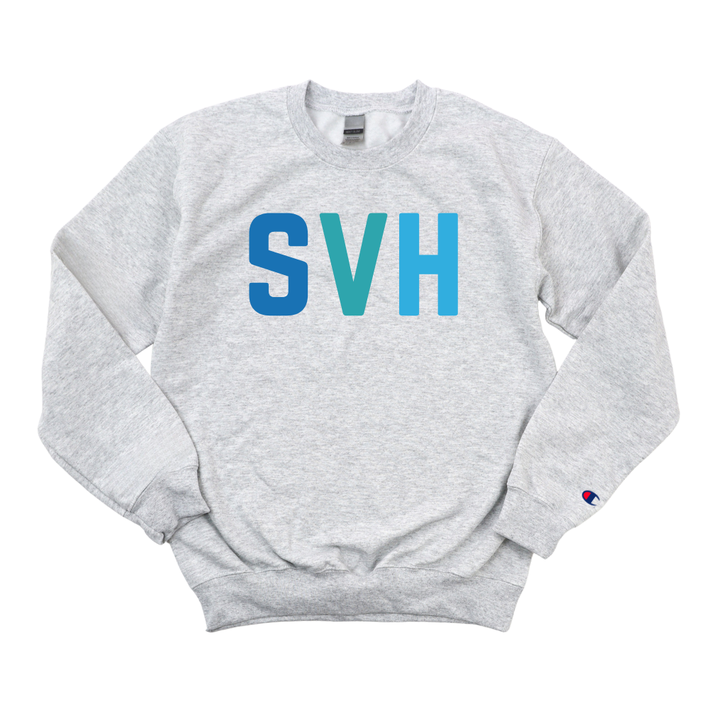 MULTICOLOR BLUE SVH CHAMPION CREWNECK