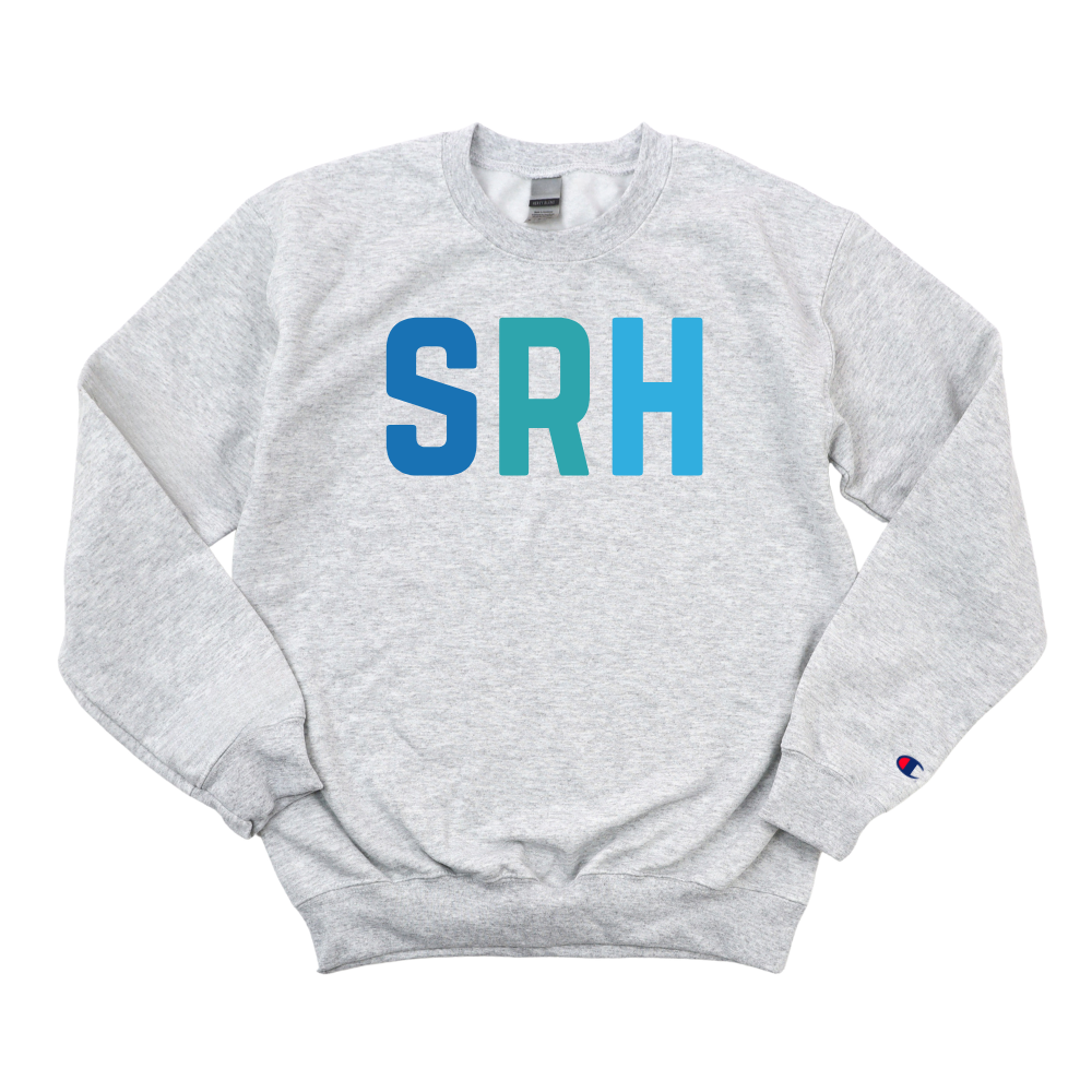 MULTICOLOR BLUE SRH CHAMPION CREWNECK
