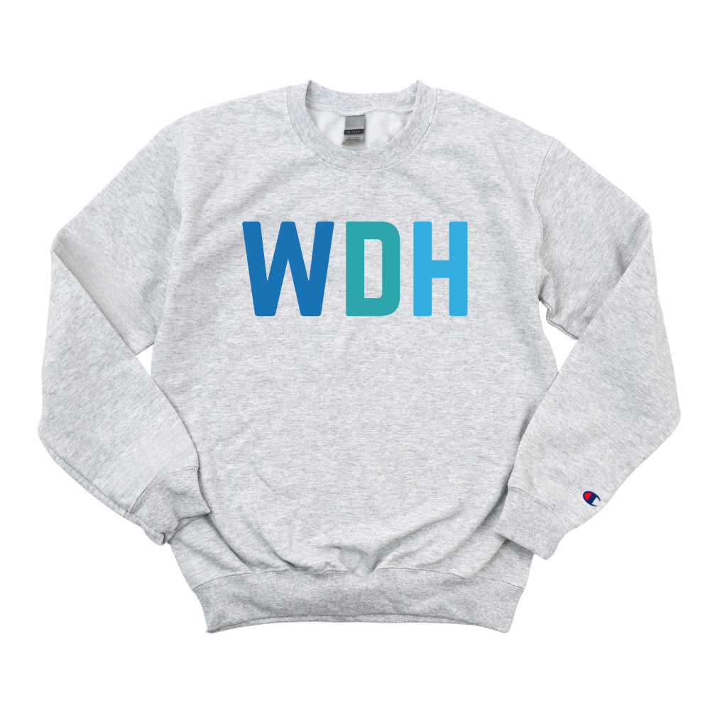 MULTICOLOR BLUE WDH CHAMPION CREWNECK