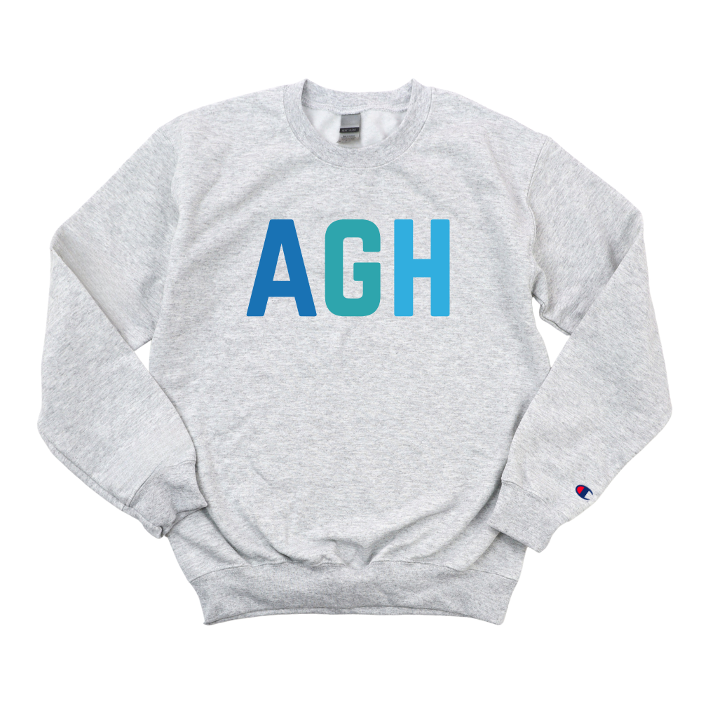 MULTICOLOR BLUE AGH CHAMPION CREWNECK