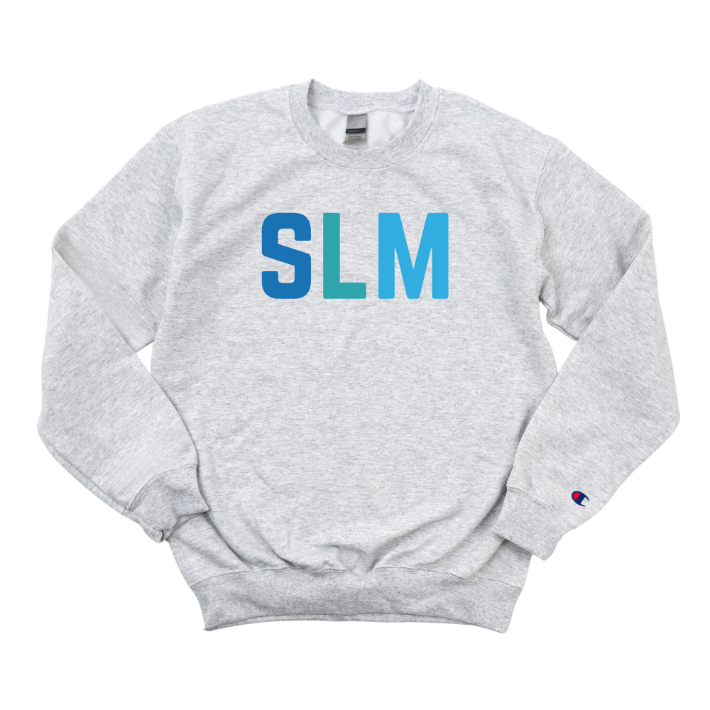 MULTICOLOR BLUE SLM CHAMPION CREWNECK