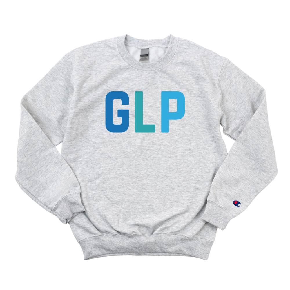 MULTICOLOR BLUE GLP CHAMPION CREWNECK