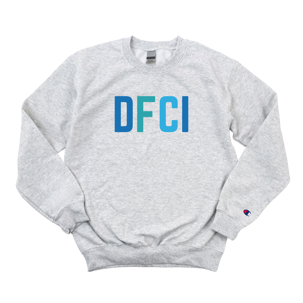 MULTICOLOR BLUE DFCI CHAMPION CREWNECK