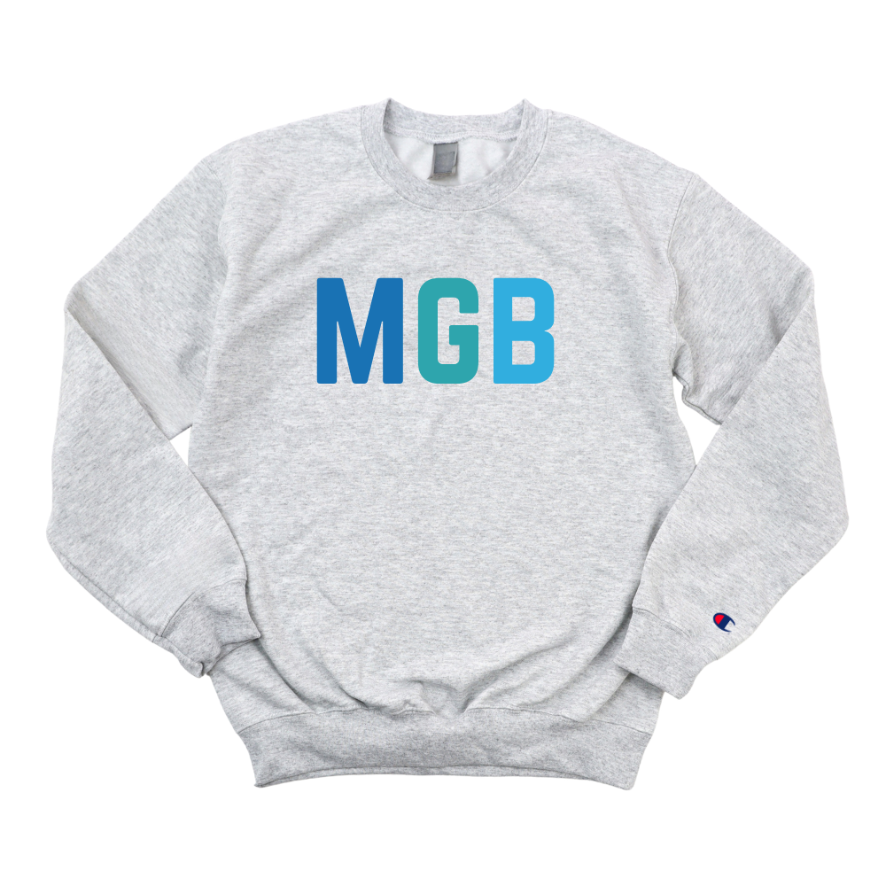 MULTICOLOR BLUE MGB CHAMPION CREWNECK