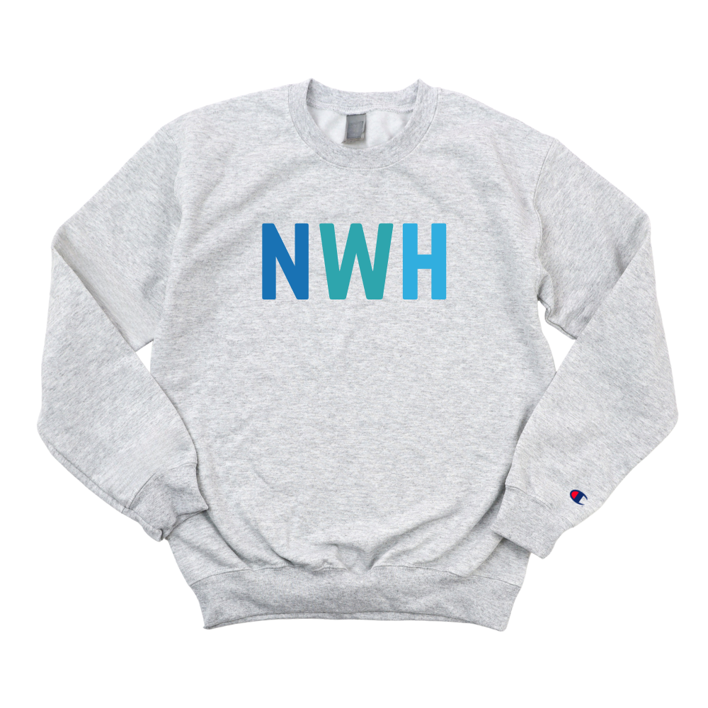 MULTICOLOR BLUE NWH CHAMPION CREWNECK