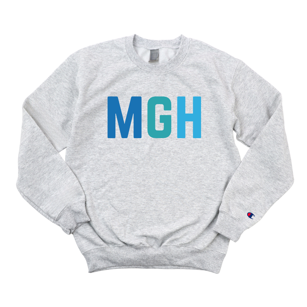 MULTICOLOR BLUE MGH CHAMPION CREWNECK