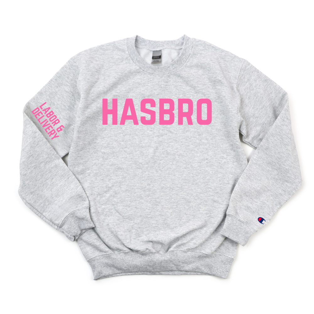 HASBRO LABOR & DELIVERY CHAMPION CREWNECK