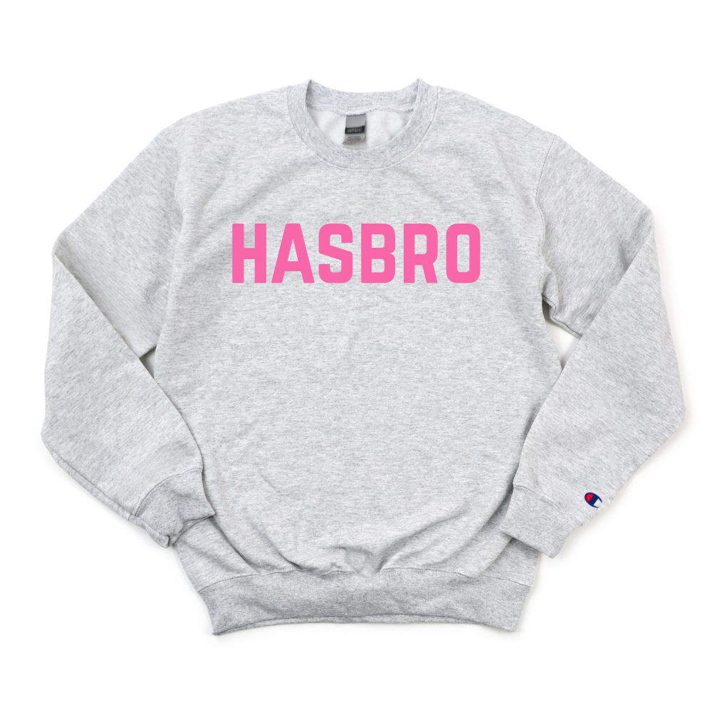 PINK HASBRO BREAST CANCER AWARENESS CHAMPION CREWNECK