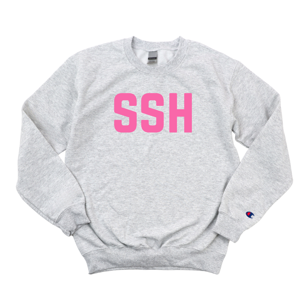 PINK SSH BREAST CANCER AWARENESS CHAMPION CREWNECK
