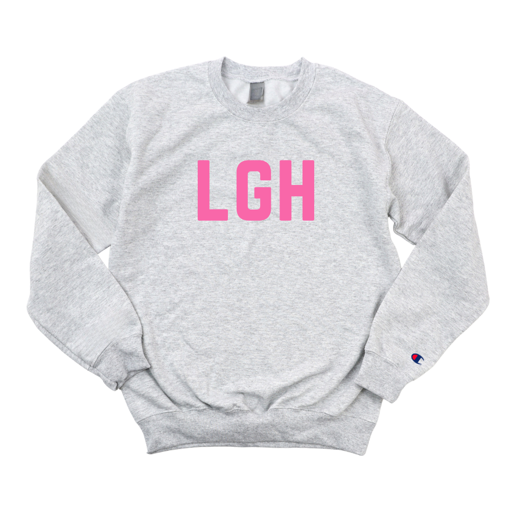 PINK LGH BREAST CANCER AWARENESS CHAMPION CREWNECK