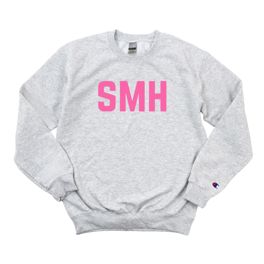 PINK SMH BREAST CANCER AWARENESS CREWNECK