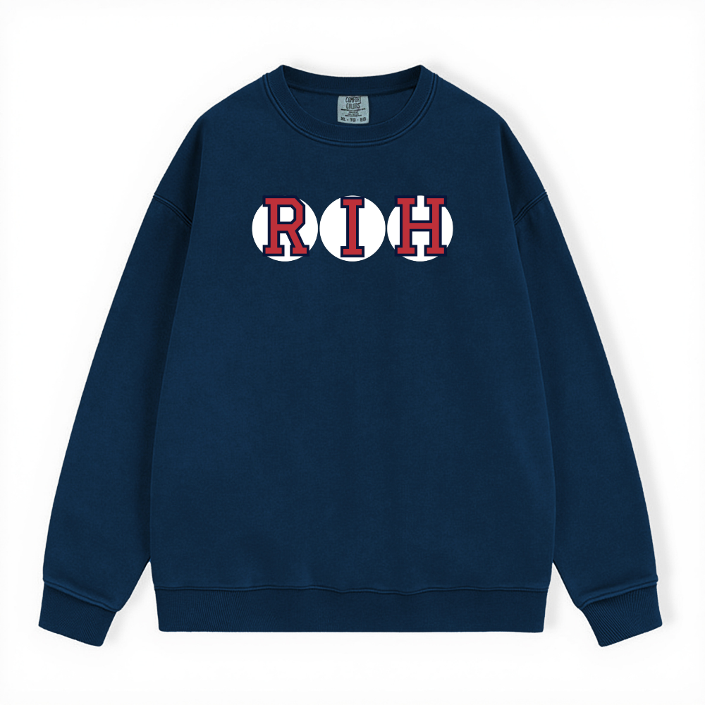 RIH RETIRED SOX LETTERS CREWNECK