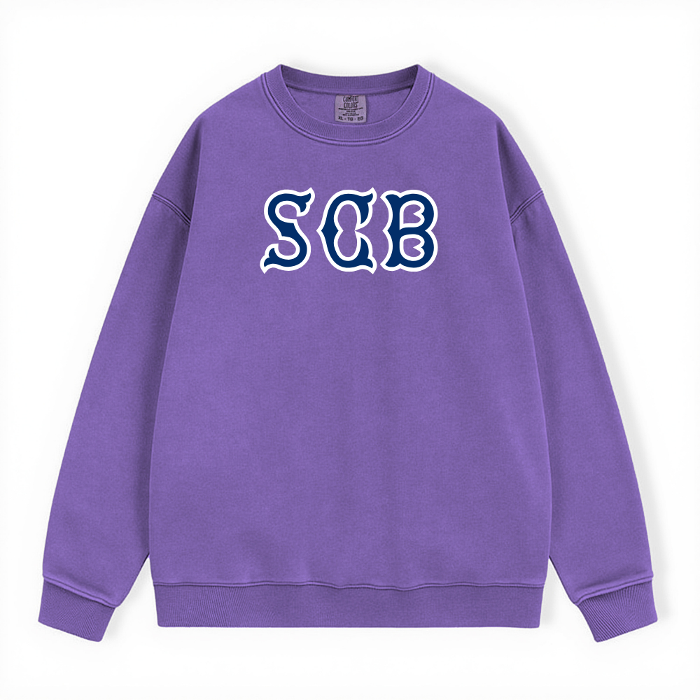 SCB NAVY SOX LETTERS CREWNECK