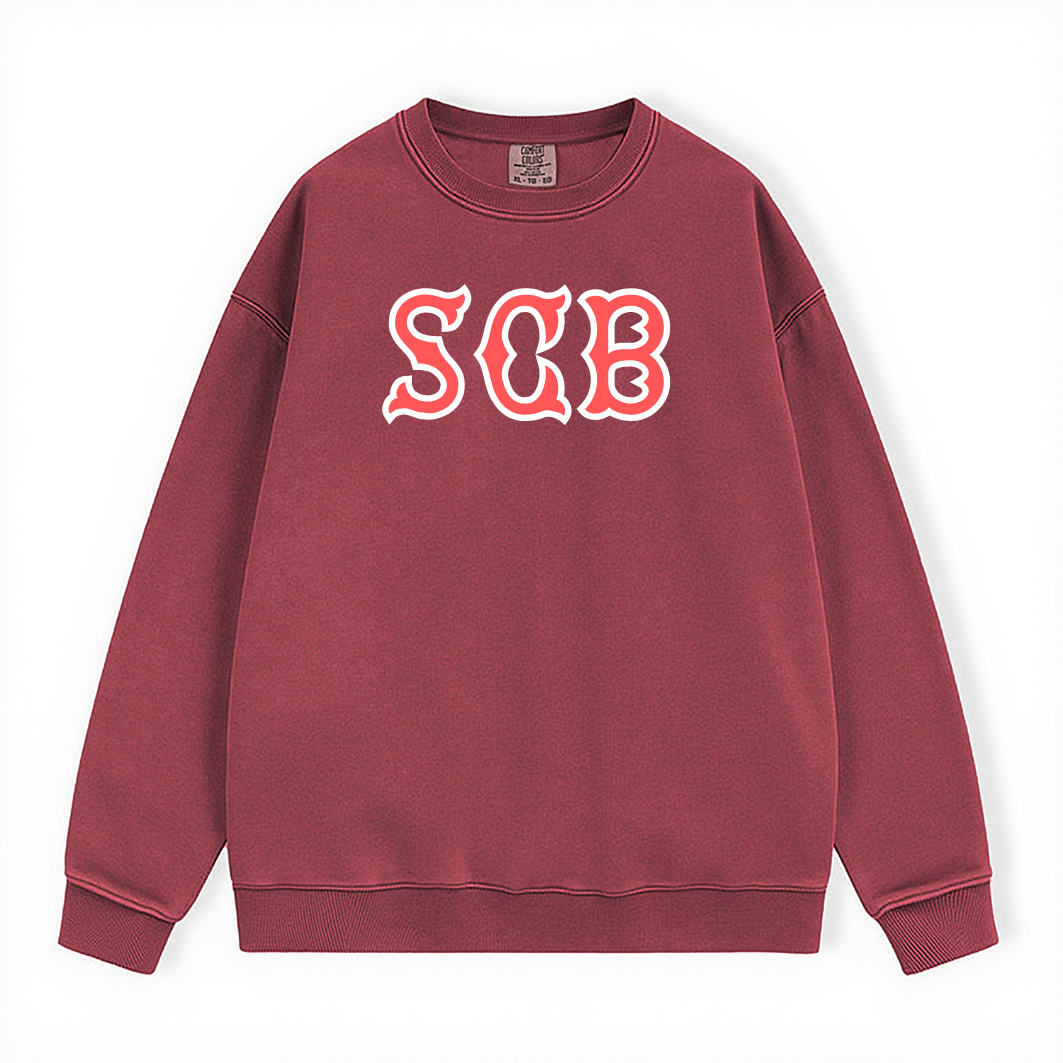 SCB SOX LETTERS CREWNECK