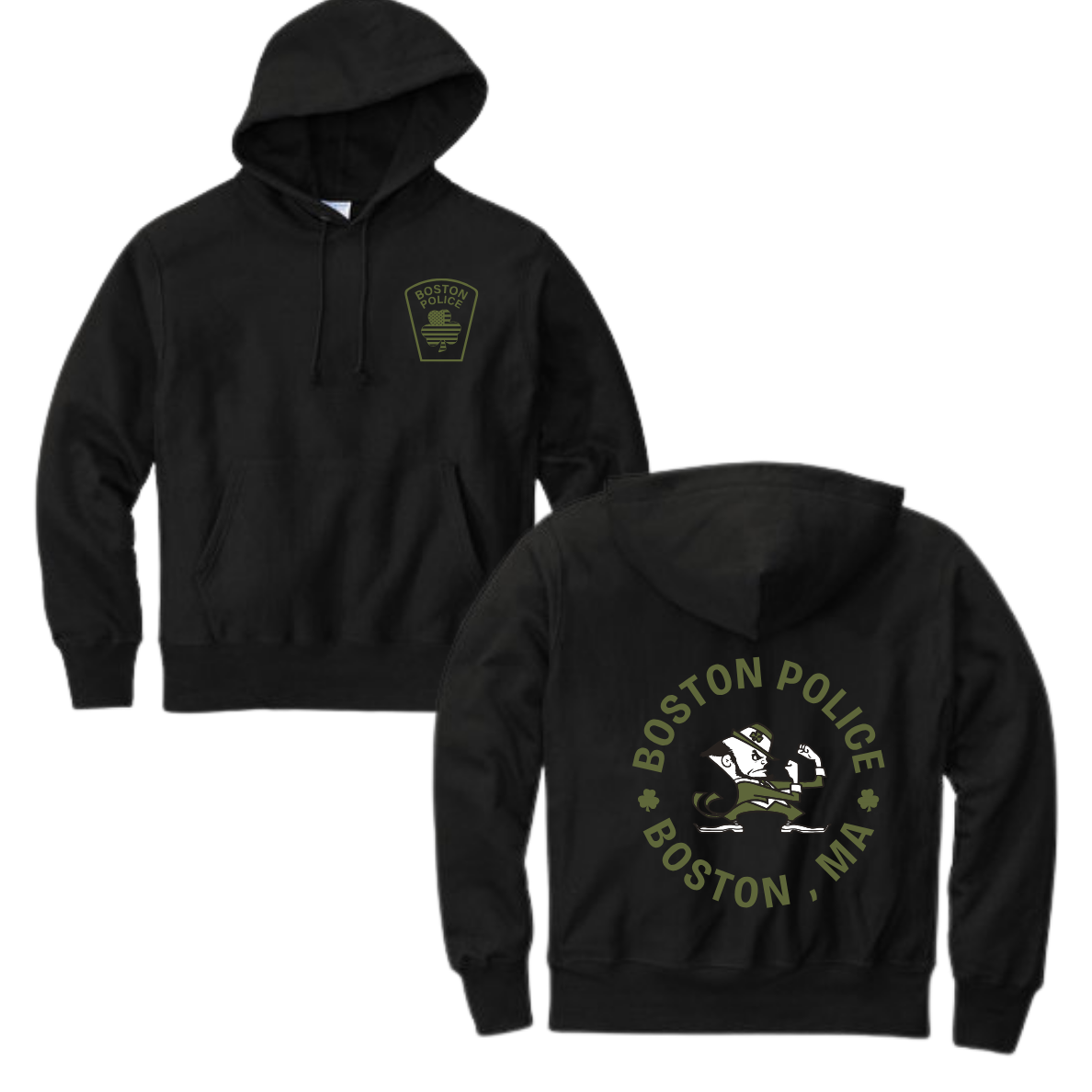 FIGHTING IRISH BLACK HOODIE