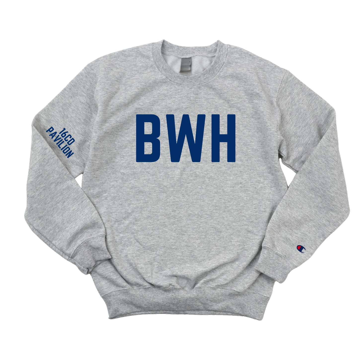 NAVY BWH RN 16CD PAVILION CHAMPION CREWNECK - DARK GRAY