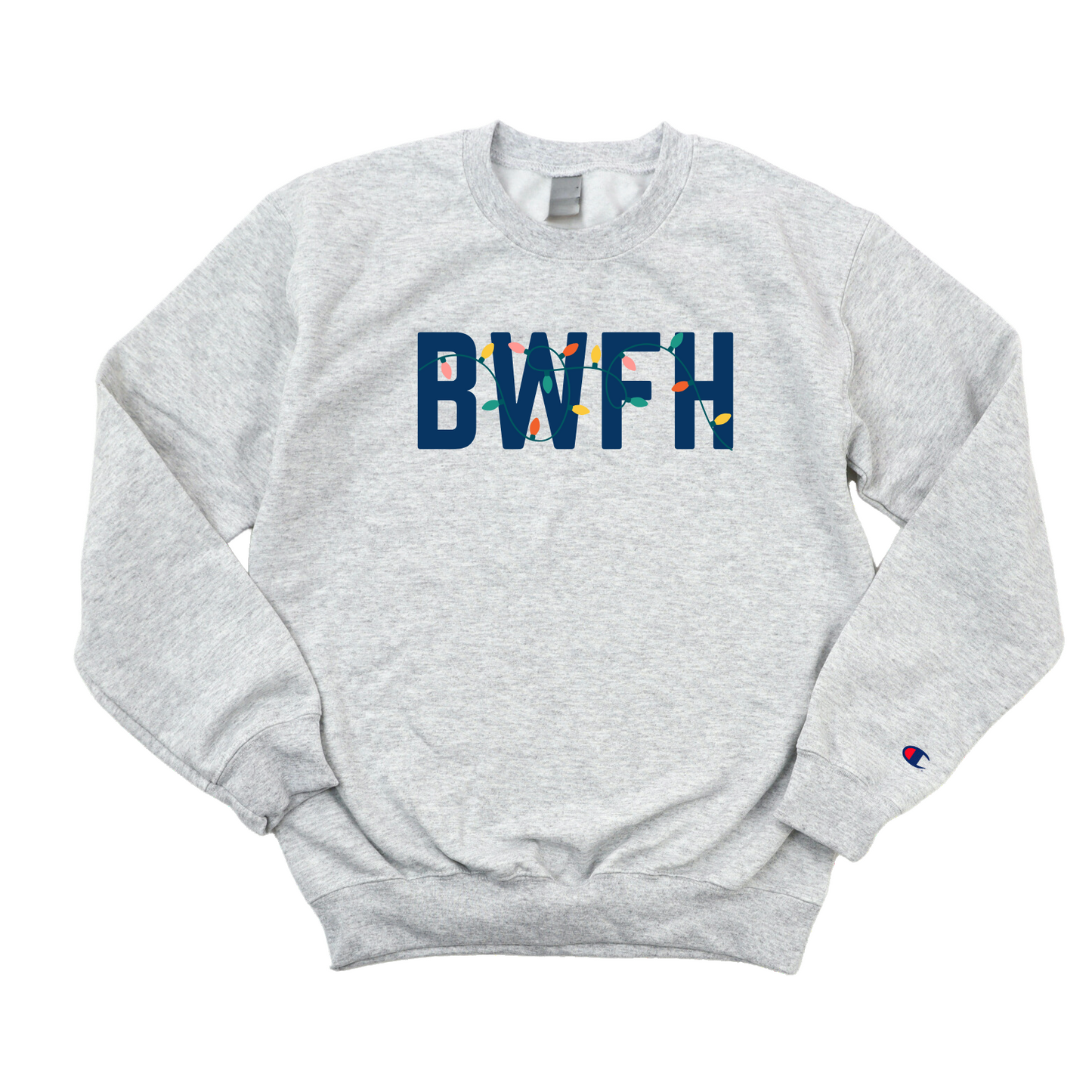 NAVY BWFH HOLIDAY CREWNECK