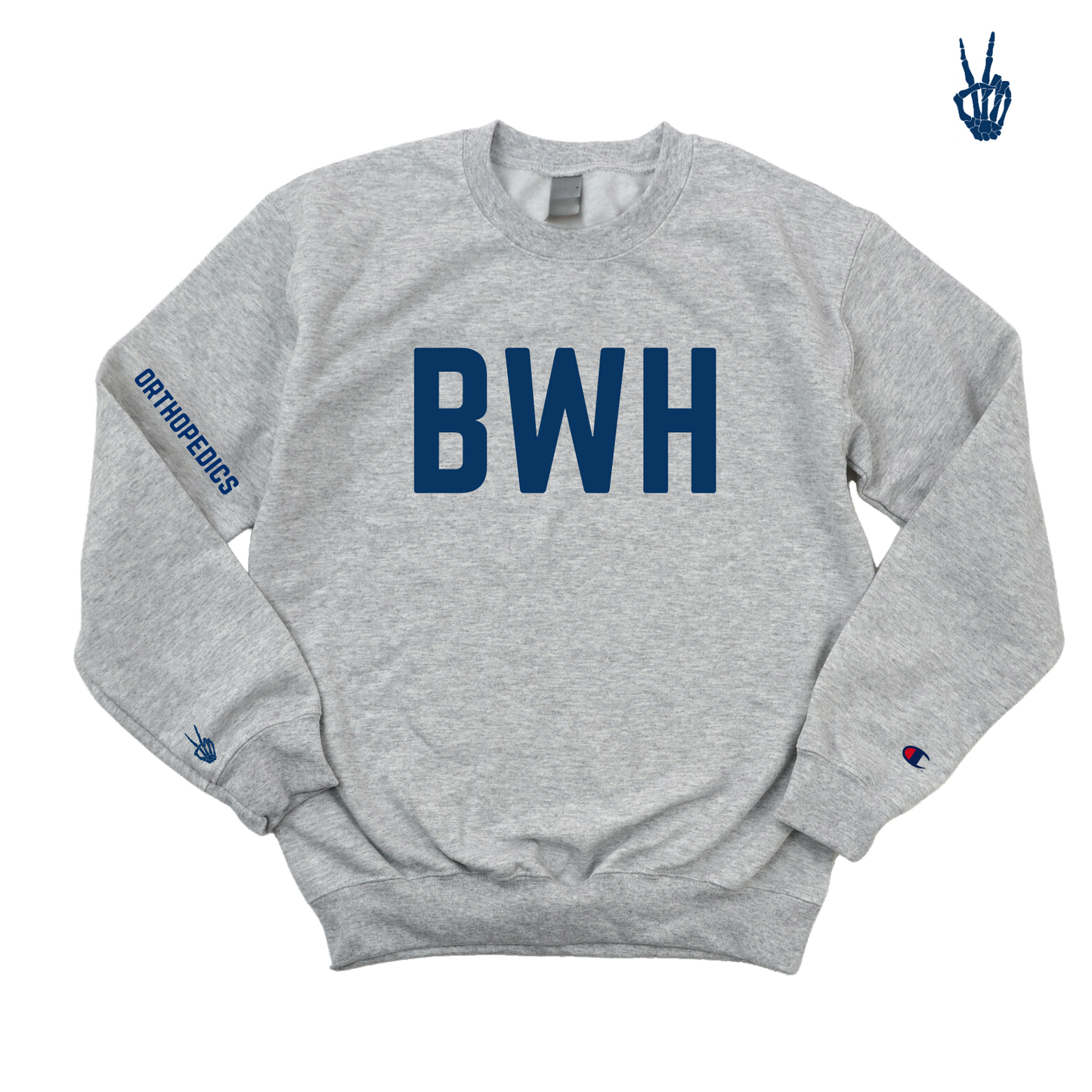 NAVY BWH ORTHO CREWNECK - DARK GRAY