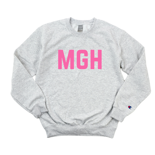 PINK MGH BREAST CANCER AWARENESS CREWNECK