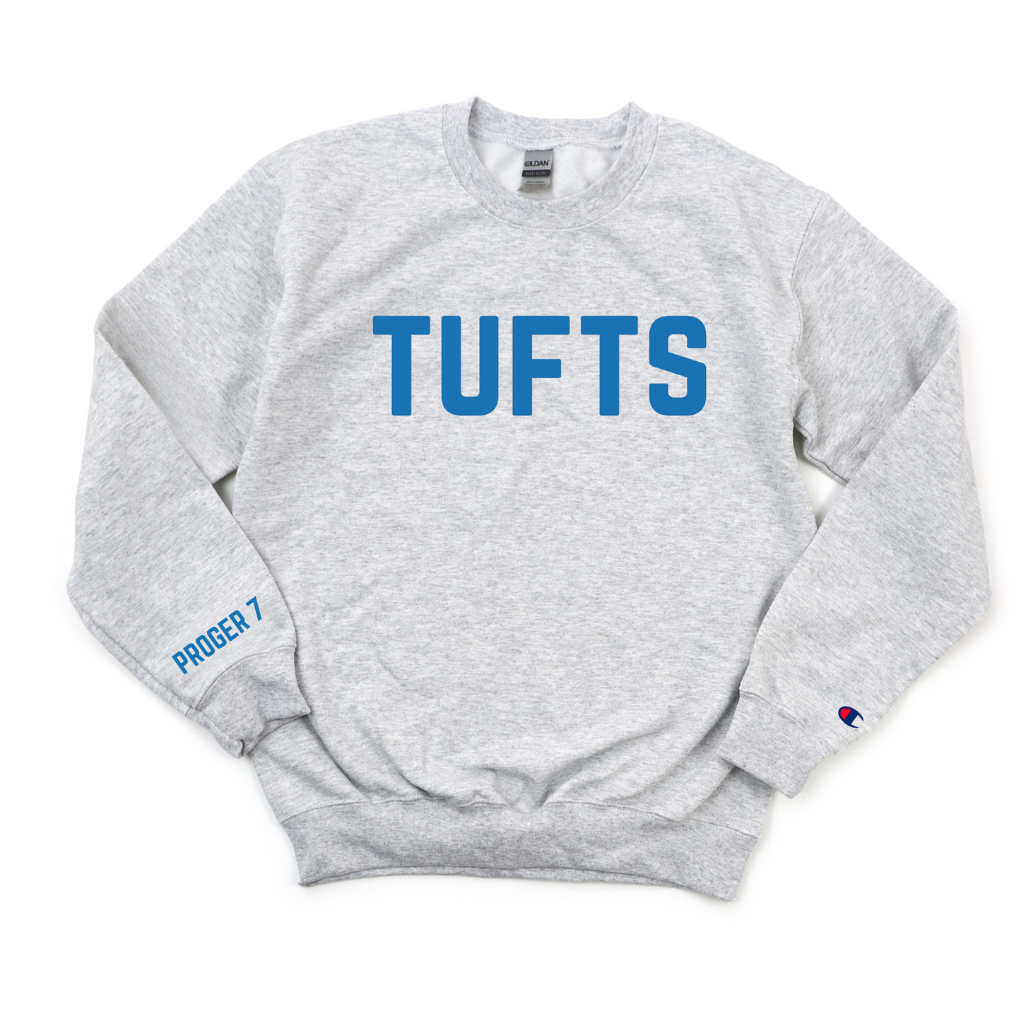 TUFTS PROGER 7 CHAMPION CREWNECK
