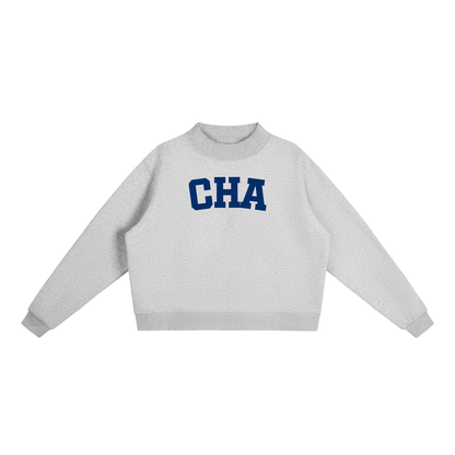 CHA BLOCK LETTER MOCK NECK