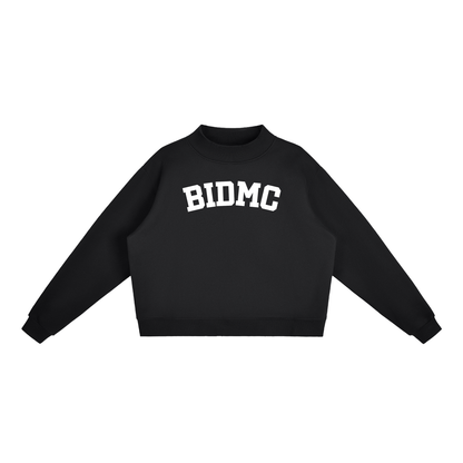 BIDMC BLOCK LETTER BLACK MOCK NECK