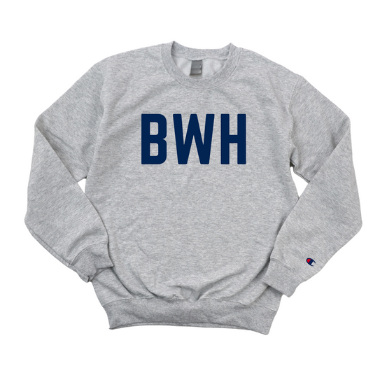 NAVY BWH NP CHAMPION CREWNECK