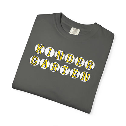 KINDERGARTEN YELLOW PLAYER NUMBER T-SHIRT