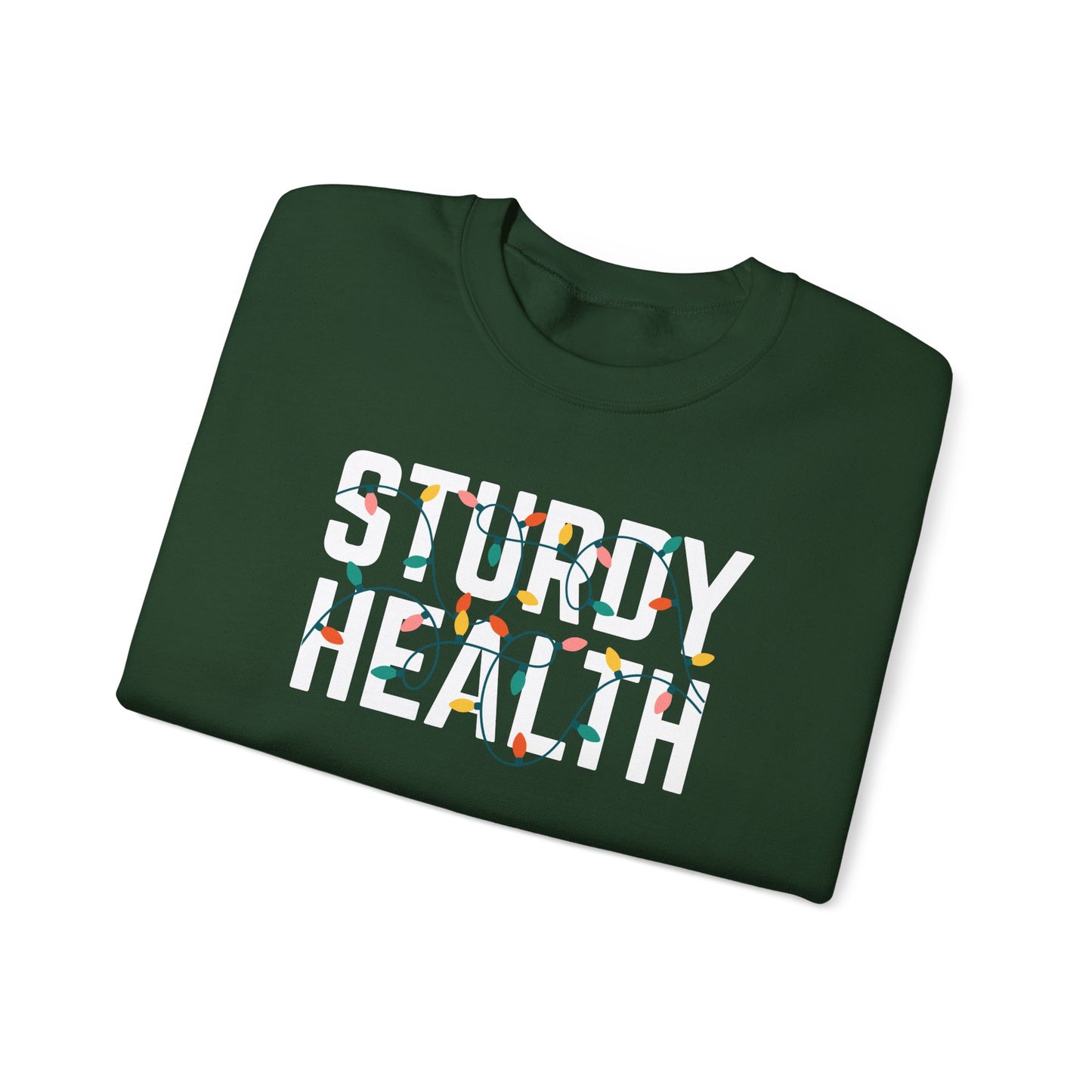 STURDY HEALTH HOLIDAY LIGHTS HEAVY BLEND CREWNECK